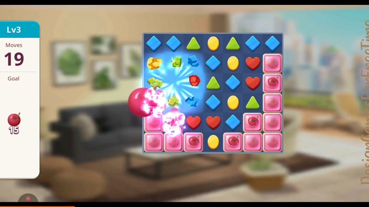 My Home Design Story - Level 3 gameplay easy match 3 puzzle design casual mobile game walkthrough