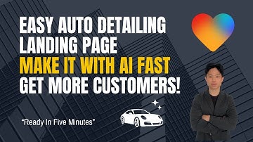 How to Build a Landing Page with AI for Auto Detailing