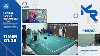 Kontes Robot Sepak Bola Indonesia 2020 - Tim Useros - Universitas Semarang - Sesi 3