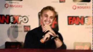 Tom Felton discusses Draco hug with Voldemort at FanExpo