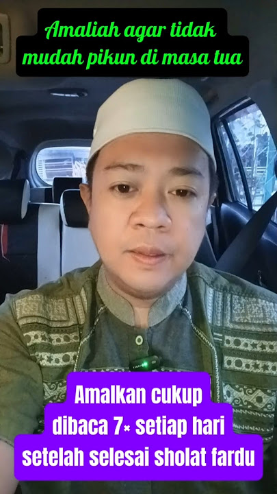 Amaliah doa agar tidak pikun dimasa tua #Doaawetmuda #doatidakpikun #fypシ゚viral #fypyoutube