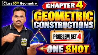 Geometry Class 10 Maths 2 | Geometric Constructions Problem Set 4 One Shot  |  MH Board 2027