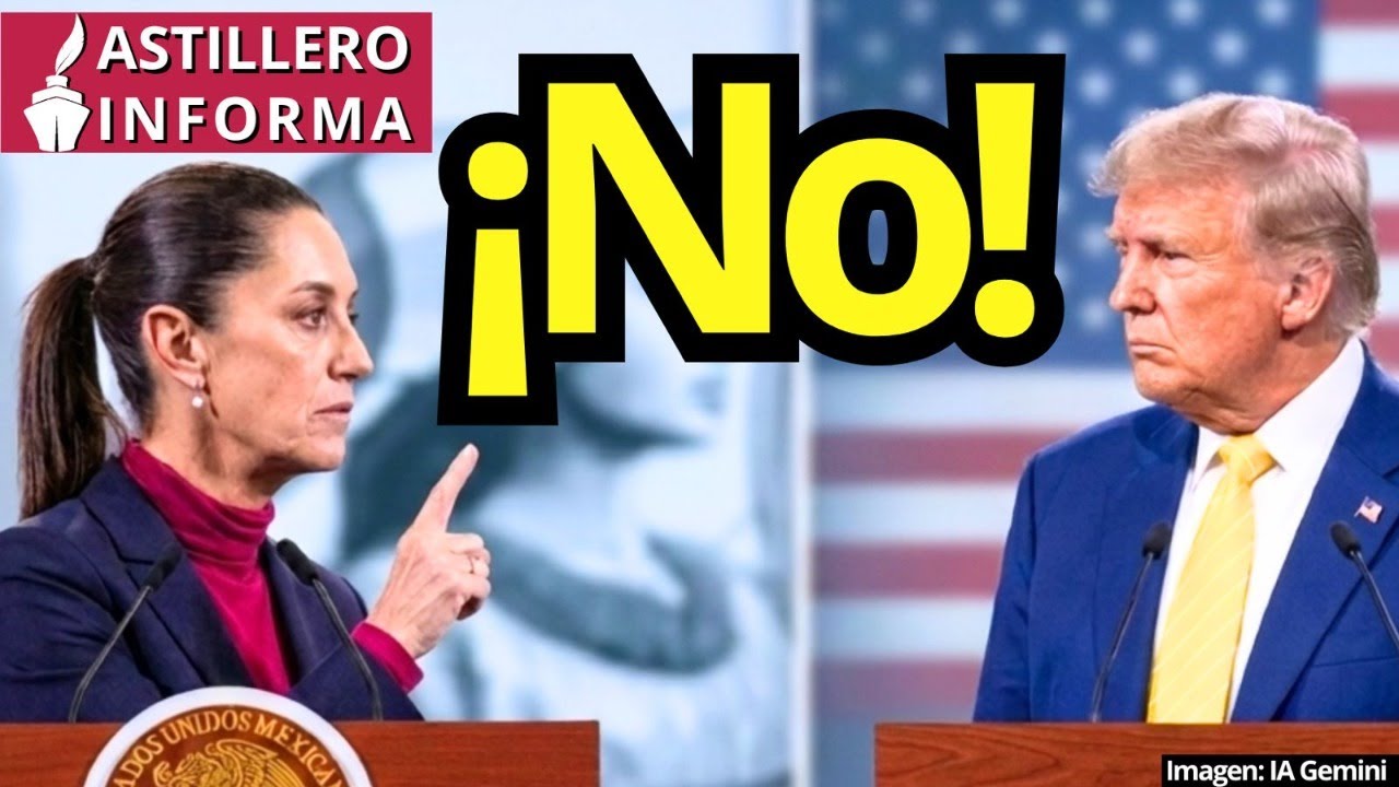 #AstilleroInforma | “Orgullosamente”, Sheinbaum reitera a Trump: no a intervención; que frene arm4s