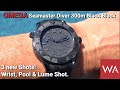 OMEGA Seamaster Diver 300m Black Black. 3 New Shots! Wrist, Pool & Lume Shot.