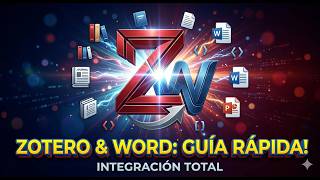 Cómo usar ZOTERO con WORD (Citas y Bibliografía en 1 Clic)