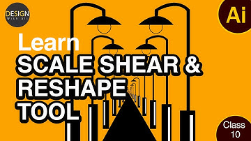 Adobe Illustrator Training - Class 10 - Learn Scale, Shear, Reshape Tool #graphicdesign #adobe
