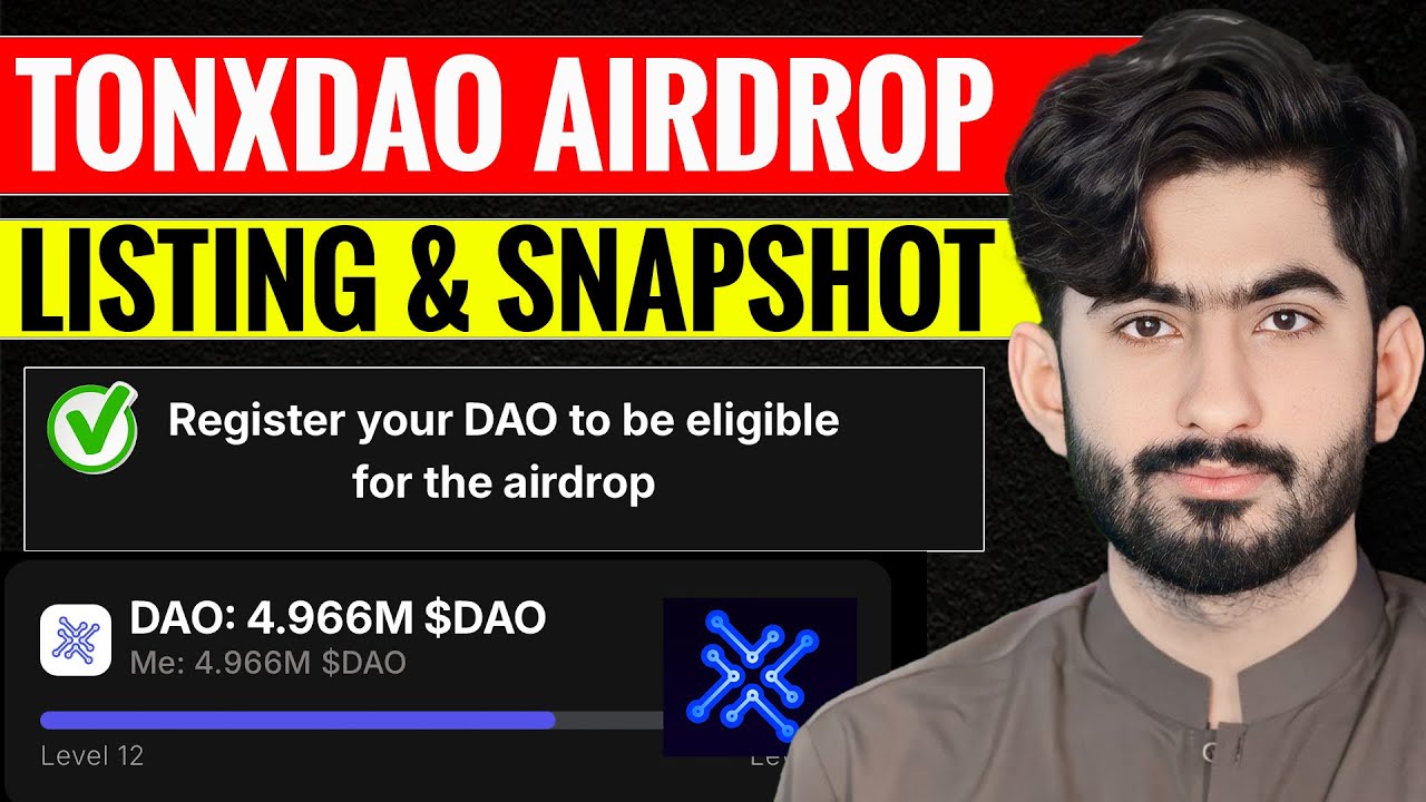TONxDAO Telegram Airdrop Snapshot & Listing Date | TONXDAO Airdrop New Update