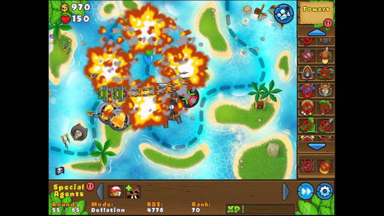 BTD5 Random Mission 137 Archipelago, Deflation YouTube