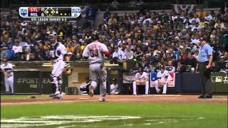 2011/10/16 Pujols' RBI single