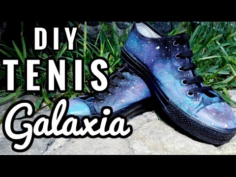 DIY Galaxy shoes Facil y Rapido ||| Hazlo Tu Mismo Zapatos Galaxia - Adrii GA