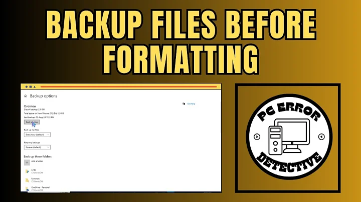 How to Backup Files Before Formatting On Windows 10
