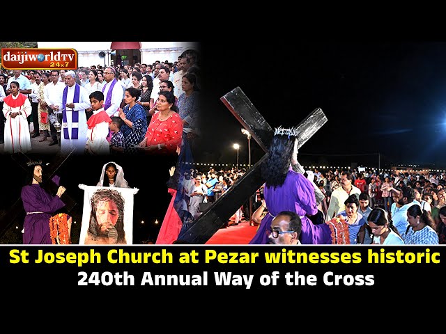 St Joseph Church at Pezar witnesses historic 240th annual Way of the Cross│Daijiworld Television class=