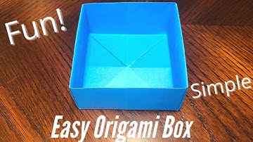 How to make an Origami Box(Easiest Way)|Origami Box| Slow Step-by-Step Tutorial