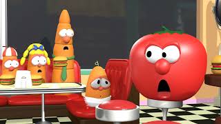 Bob The Tomato Yelling At A Baby Lou Carrot