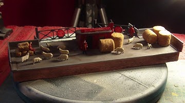 Model Railway Cattle  Dock, From Scrap, Completed