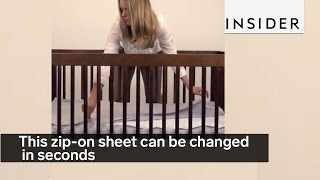 This Zip-On Sheet Can Be Changed In Seconds