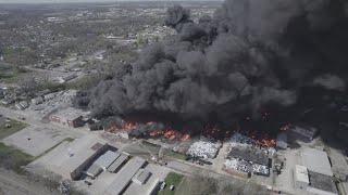 Evacuations ordered as massive warehouse fire burns in Richmond; schools closed Wednesday