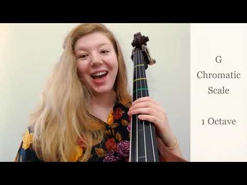 Contrabass | G Chromatic Scale - 1 Octave