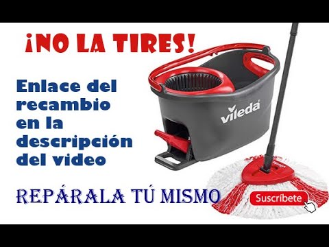 Vileda Cubo Turbo Cubo con pedal palo extensible y recambio de microfibras