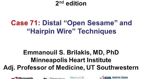 Case 71: Manual of CTO Interventions - Distal open sesame + reversed guidewire