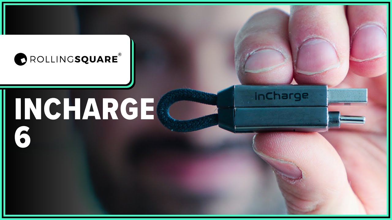  Rolling Square, inCharge 6, Portable Keychain 6-in-1 Multi  Charging Cable, Mercury Gray : Cell Phones & Accessories