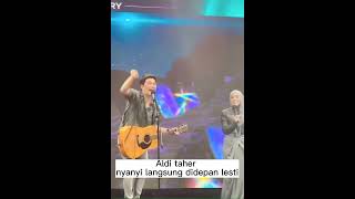 Aldi Taher nyanyi langsung depan lesti, Lesti sayang rizki billar