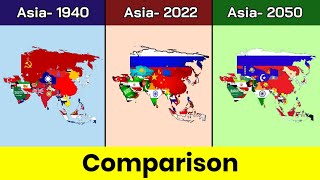 Asia 1940 vs Asia 2022 vs Asia 2050 | Asia | 1940 vs 2022 vs 2050 | Comparison | Data Duck 2.o