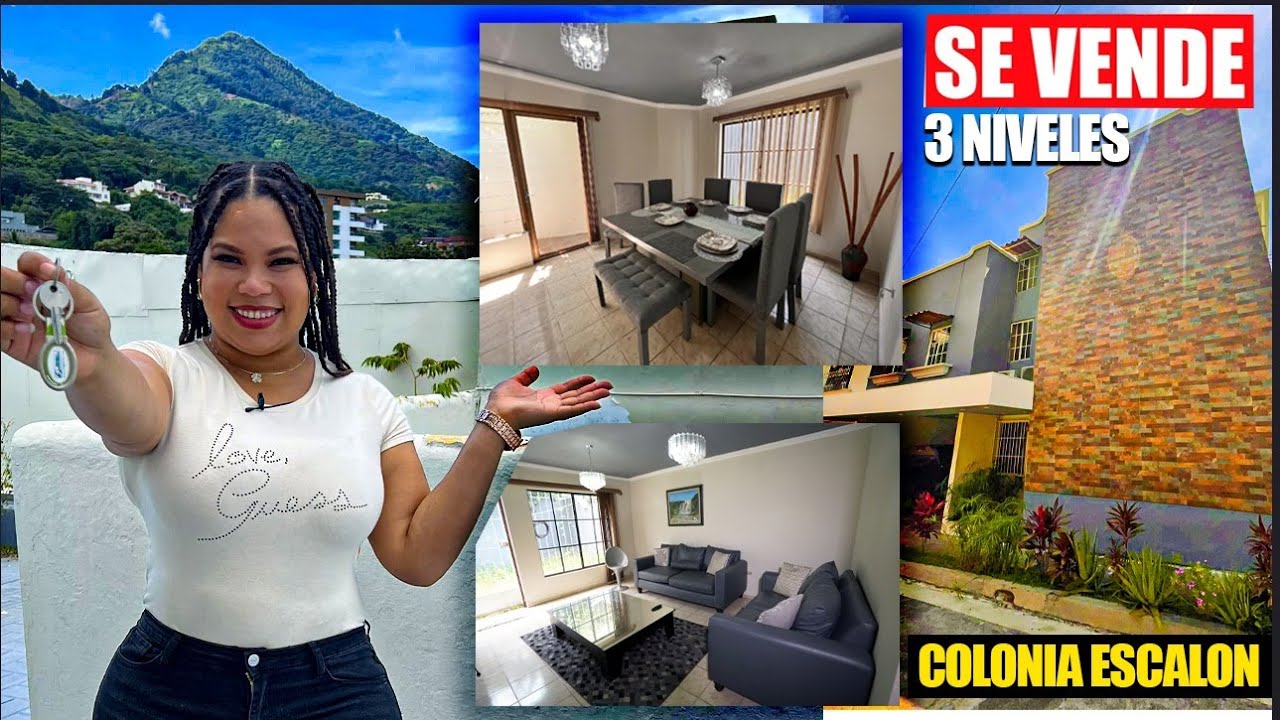 SE VENDE CASA DE 3 NIVELES EN COLONIA ESCALON- EL SALVADOR