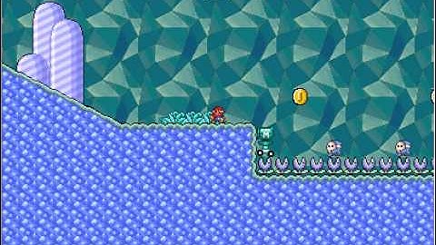 SMBX custom level: Freezing Forest