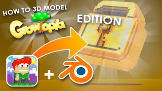 3D Modeling in Growtopia Style! [Timelapse & Guide]