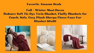 Favorite Amazon Deals / Bedsure Soft Tie Dye Cozy Blankets / On Sale $29.99/ Click the link to shop screenshot 5