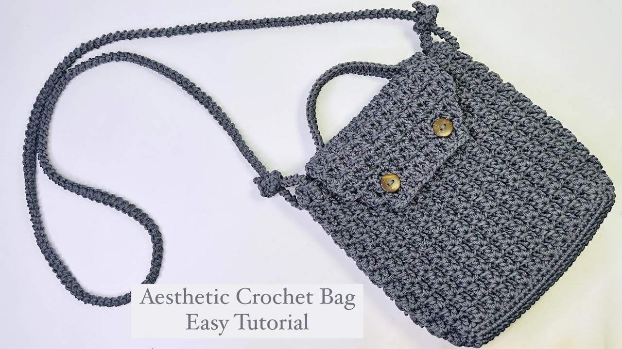 How to Crochet a Bag Easy Tutorial for Beginners - YouTube