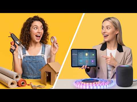 EXTREME  ROOM MAKEOVER || Cheap Crafts vs Expensive Gadgets! Smart DIYs by 123 GO!