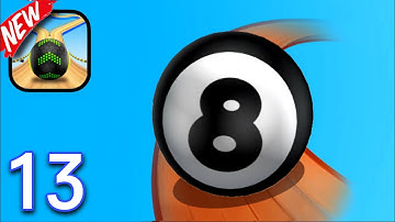 8 Ball Unlocking HARDEST LEVEL 🥵 In Going Balls ⚽️- Going Balls Speedrun Gameplay #13 Level 141-150