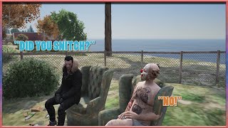 Kirk and Pigeon have a talk about the snitching allegation - GTA V RP NoPixel 4.0