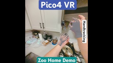AugmentedReality VR headset PICO4 + handtracking. Free game Zoo Home Demo (PicoXR store PicoLab)