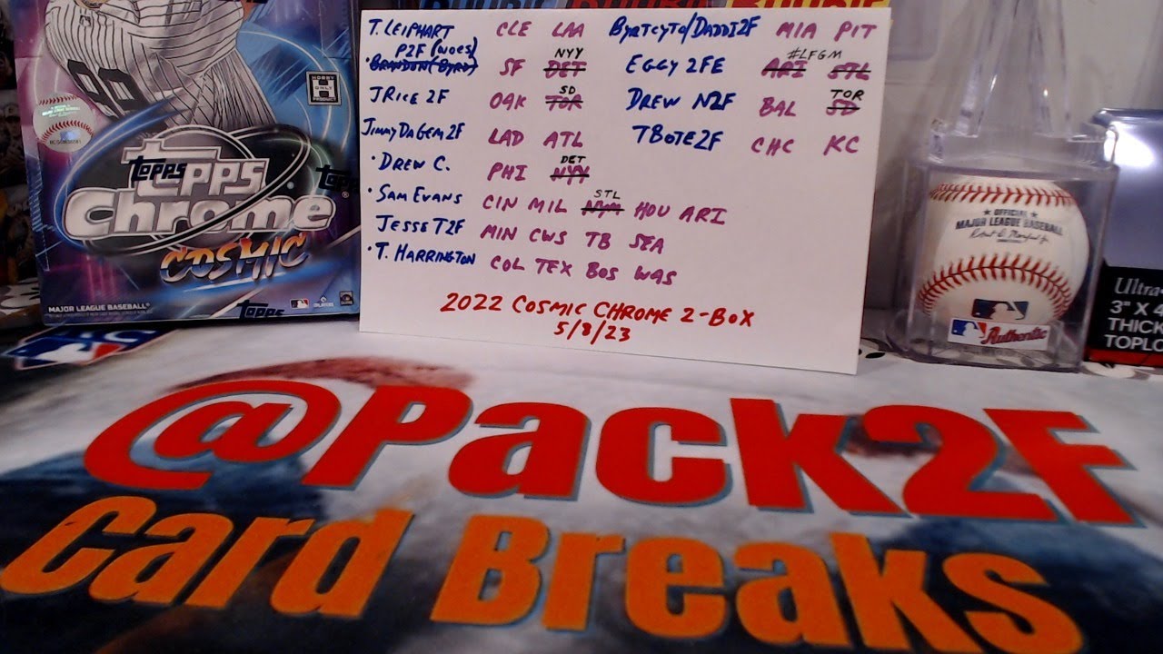 2022 Topps Cosmic Chrome Two Box Break 5/8/23 YouTube