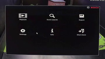 Bosch Security - DIVAR hybrid and network - How to configure camera recording settings