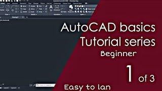 AutoCAD Basic Tutorial for Beginners Using Toolbars