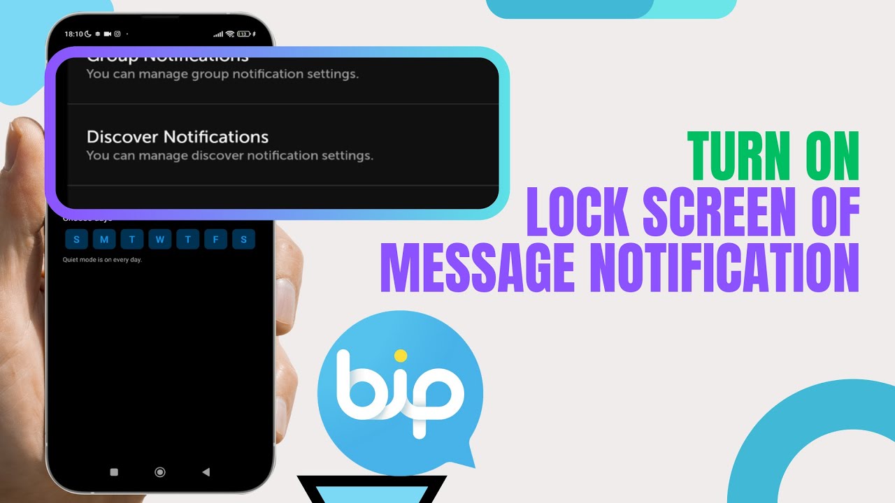 Turn On Lock Screen Of Message Notification On Bip. |Technologyglance