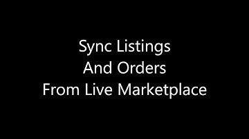 Sync Listings And Orders From Live Marketplace in MOCA