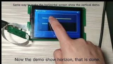 How to make vertical screen to show horizontal demo? #DGUS#DWIN#CFG#T5L