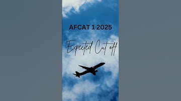 Afcat 1 2025 Expected Cut off #afcat #expectedcutoff #afcatexam #results #indianairforce