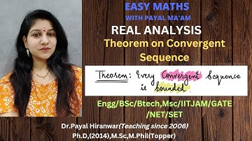 Every convergent sequence is bounded I Theorem on convergent sequence I Real Analysis I Engg I B.Sc