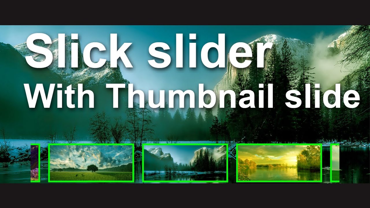 Responsive Thumbnail Image Slider Responsive Banner Slider With Thumbnail Slide Slick Slider