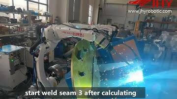 how laser sensor tracking works on JHY robot-base welding
