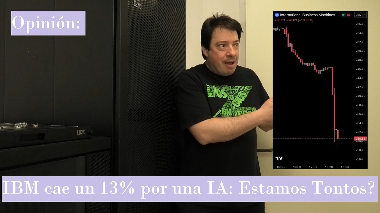 Opinión: IBM Cae un 13% en bolsa por una IA: Estamos tontos?