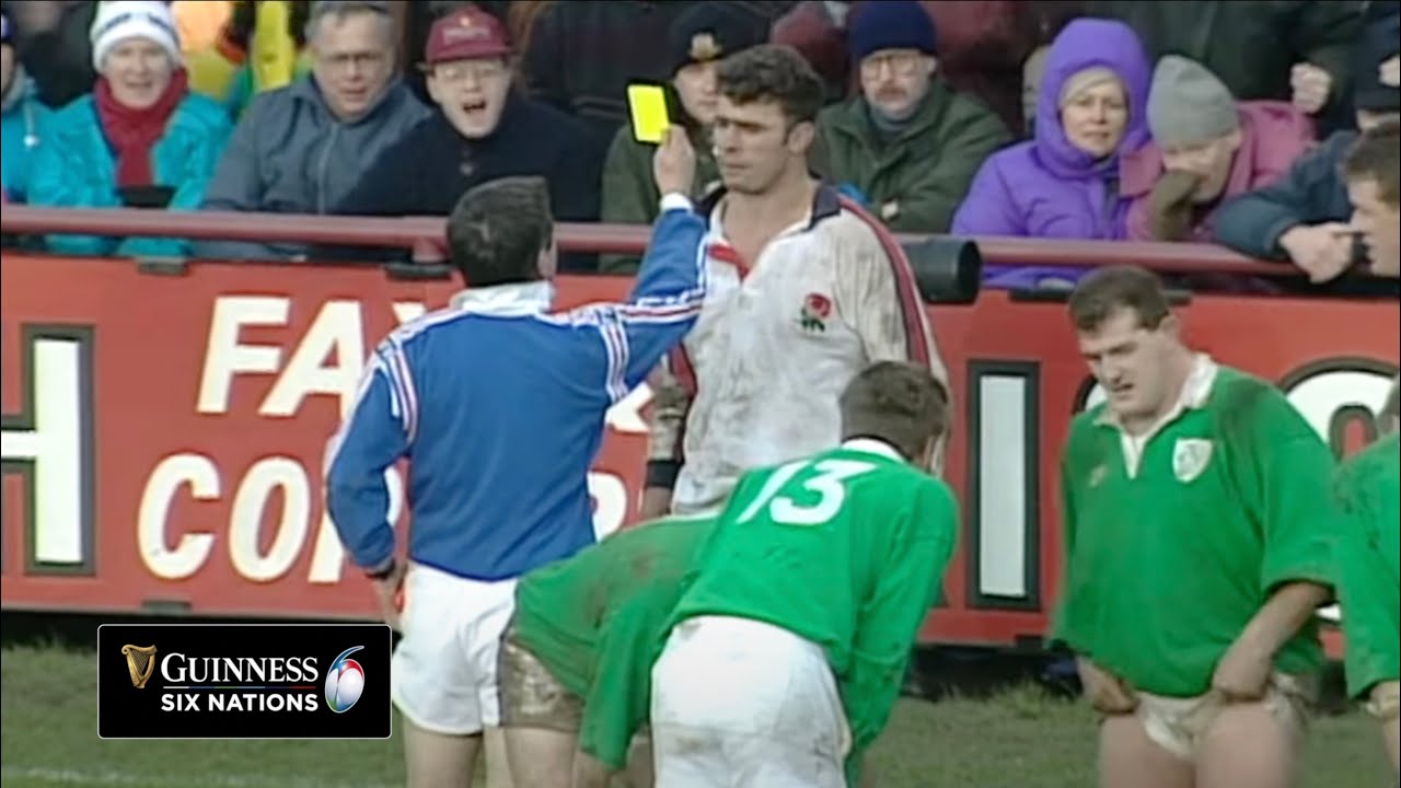 FIRST YELLOW CARD IN RUGBY 🟨 | IRELAND V ENGLAND | 1995