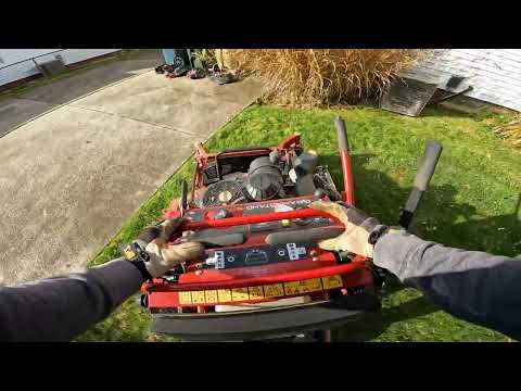 #4 - Video - Small Leaf Clean-up - Fresh Cut Mowing - GoPro