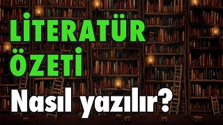 Literatür özeti nasıl yazılır?